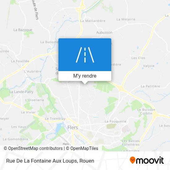 Rue De La Fontaine Aux Loups plan