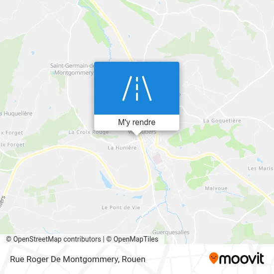 Rue Roger De Montgommery plan
