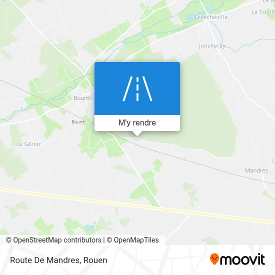 Route De Mandres plan