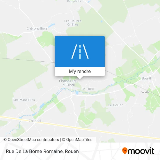 Rue De La Borne Romaine plan