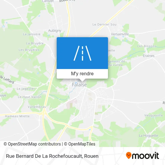 Rue Bernard De La Rochefoucault plan