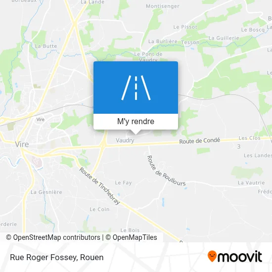 Rue Roger Fossey plan