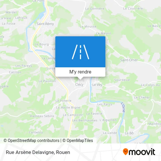 Rue Arsène Delavigne plan