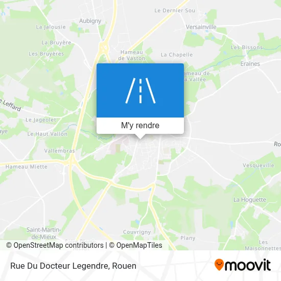 Rue Du Docteur Legendre plan