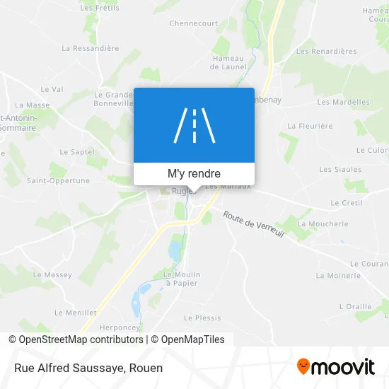 Rue Alfred Saussaye plan