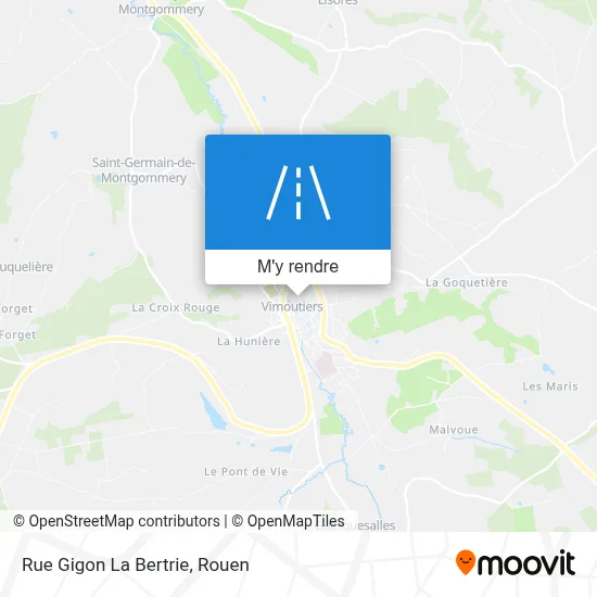 Rue Gigon La Bertrie plan