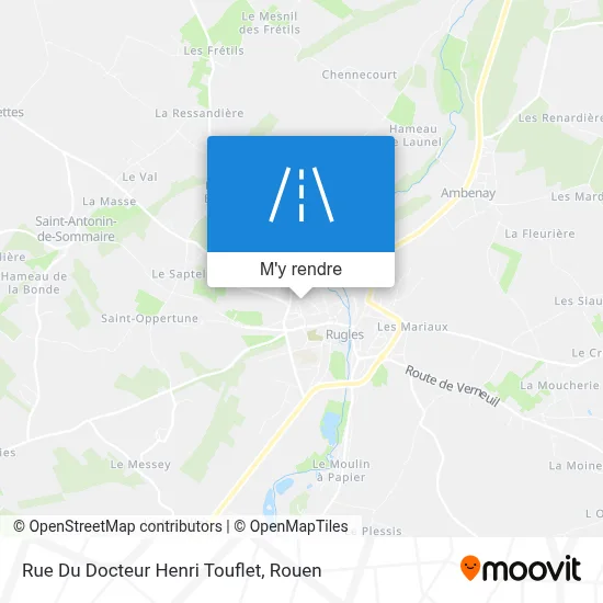 Rue Du Docteur Henri Touflet plan