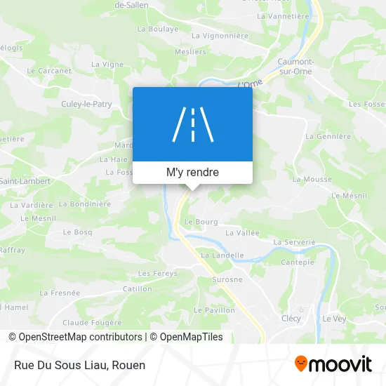 Rue Du Sous Liau plan