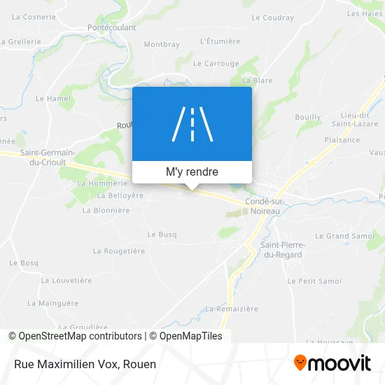 Rue Maximilien Vox plan