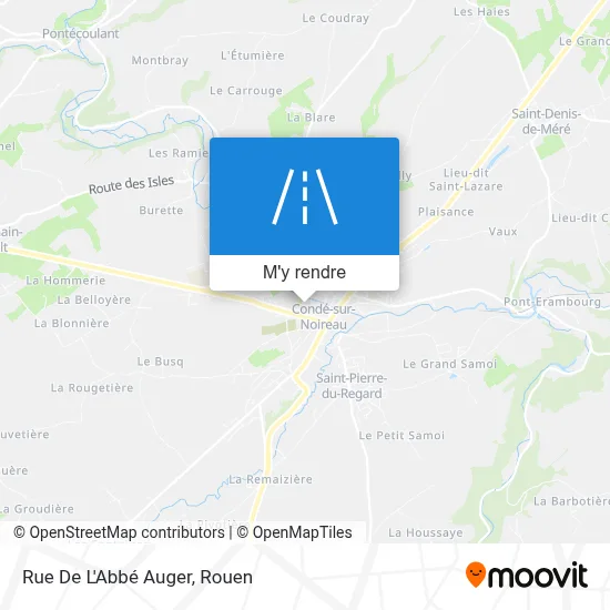 Rue De L'Abbé Auger plan