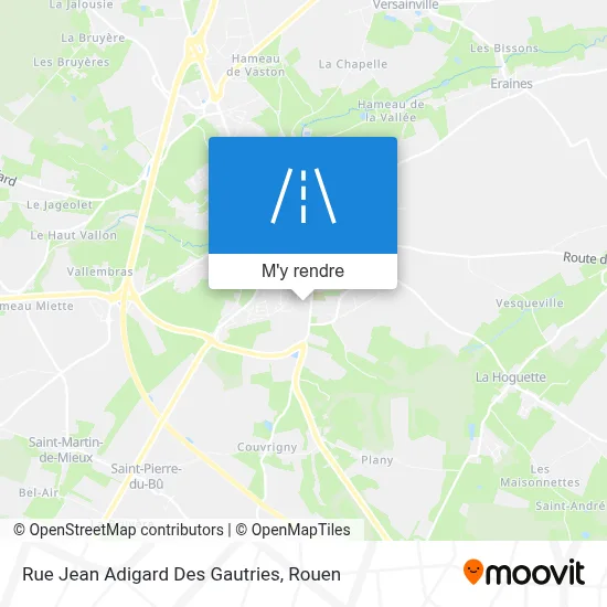 Rue Jean Adigard Des Gautries plan