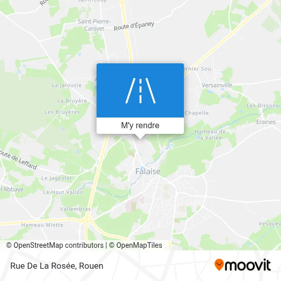 Rue De La Rosée plan