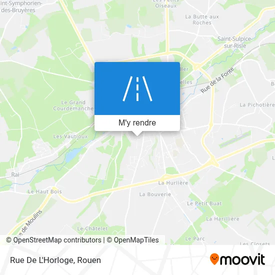 Rue De L'Horloge plan