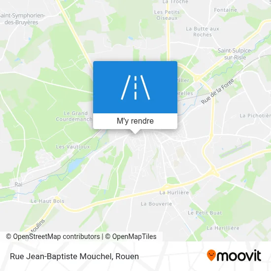 Rue Jean-Baptiste Mouchel plan