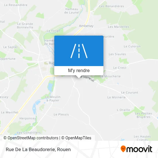 Rue De La Beaudorerie plan