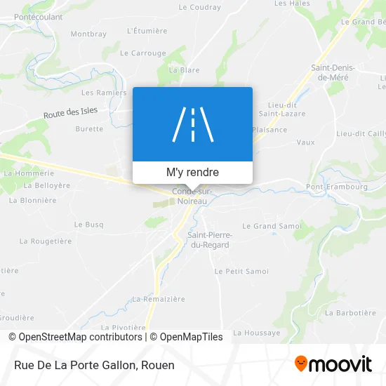 Rue De La Porte Gallon plan