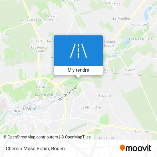 Chemin Musé Bohin plan
