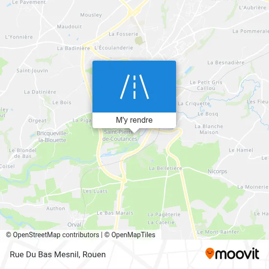 Rue Du Bas Mesnil plan