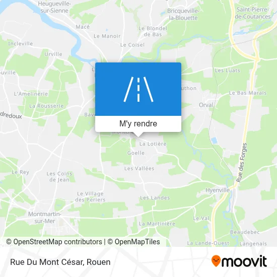 Rue Du Mont César plan