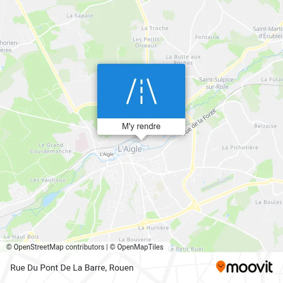 Rue Du Pont De La Barre plan