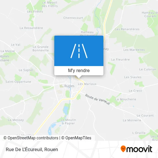 Rue De L'Écureuil plan