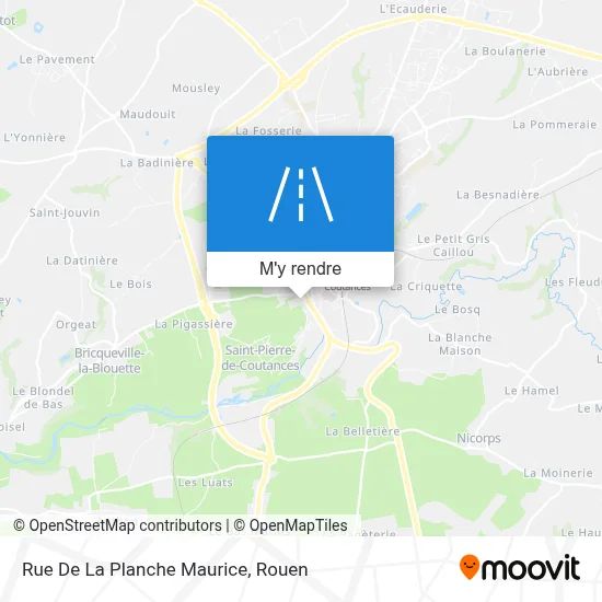 Rue De La Planche Maurice plan