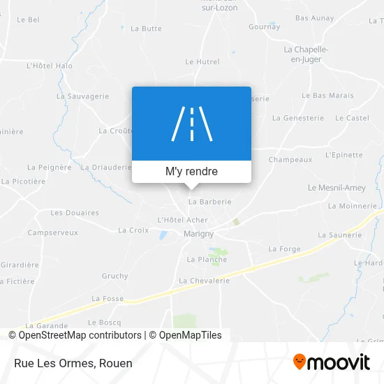 Rue Les Ormes plan