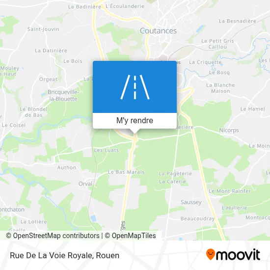 Rue De La Voie Royale plan