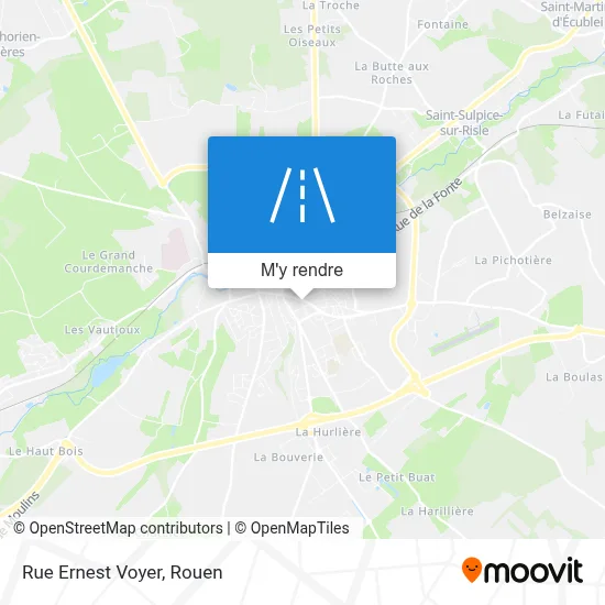 Rue Ernest Voyer plan