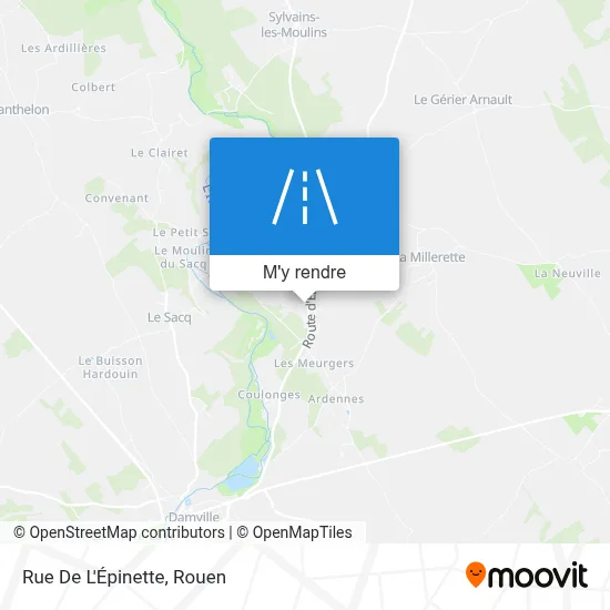 Rue De L'Épinette plan