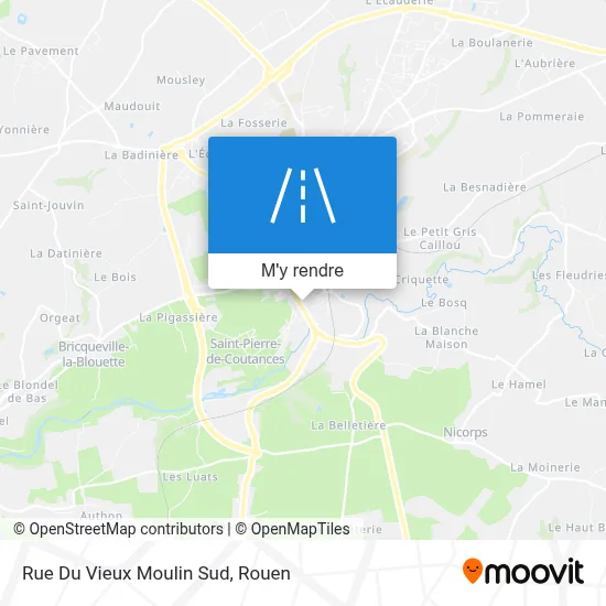 Rue Du Vieux Moulin Sud plan