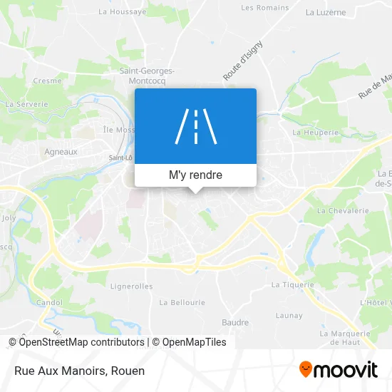 Rue Aux Manoirs plan