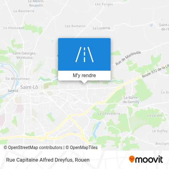 Rue Capitaine Alfred Dreyfus plan