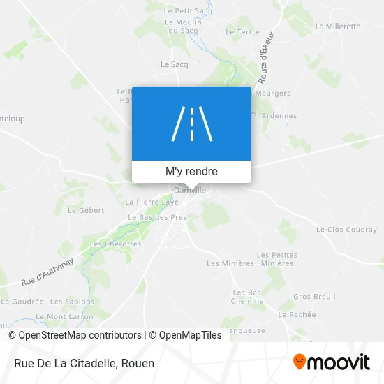 Rue De La Citadelle plan
