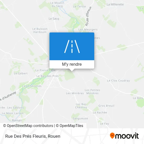 Rue Des Prés Fleuris plan
