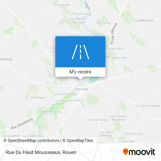 Rue Du Haut Mousseaux plan