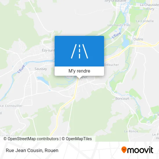 Rue Jean Cousin plan