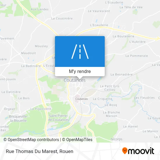 Rue Thomas Du Marest plan