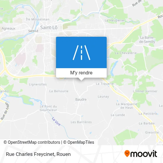 Rue Charles Freycinet plan