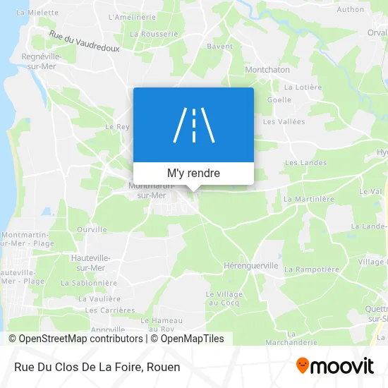 Rue Du Clos De La Foire plan