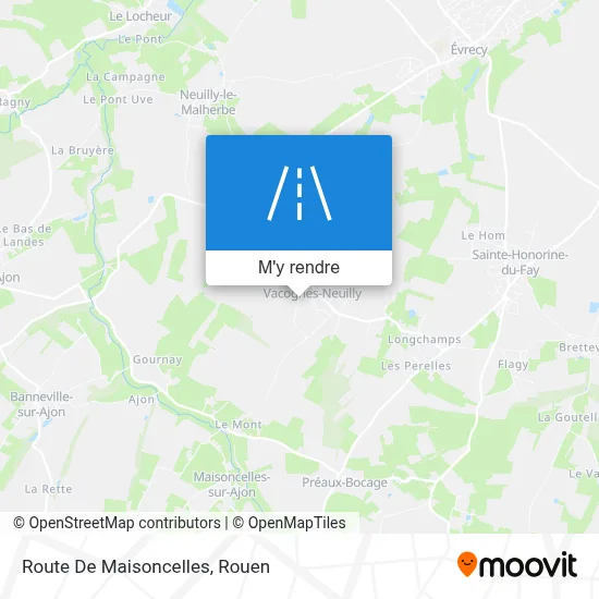 Route De Maisoncelles plan