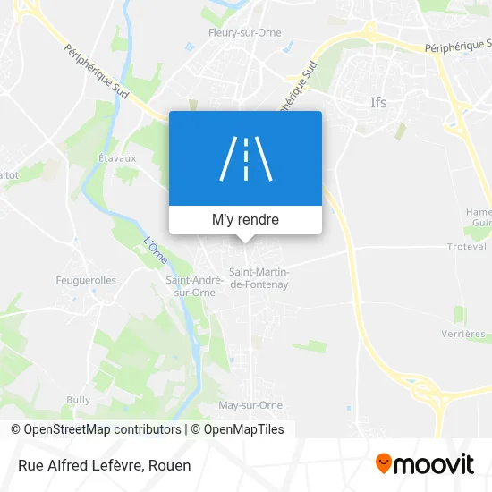 Rue Alfred Lefèvre plan