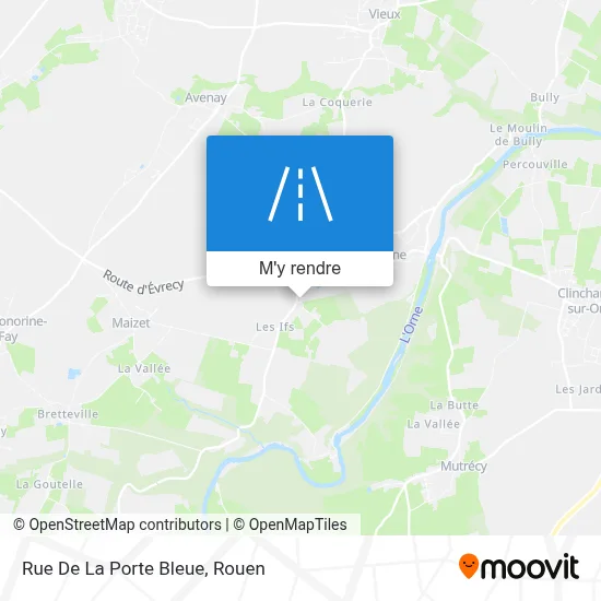 Rue De La Porte Bleue plan