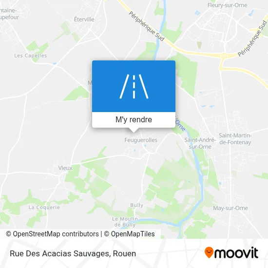 Rue Des Acacias Sauvages plan