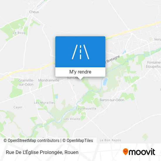Rue De L'Église Prolongée plan