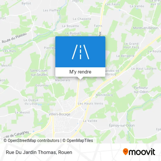Rue Du Jardin Thomas plan