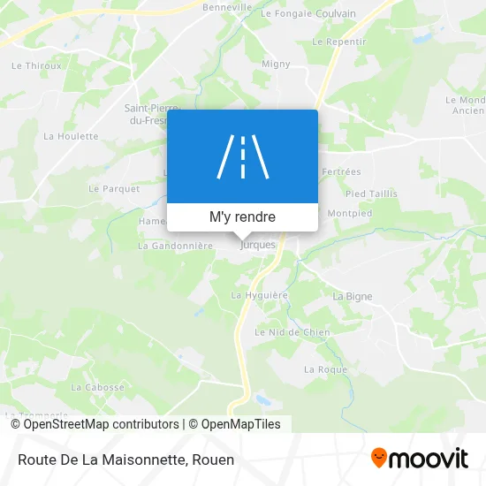 Route De La Maisonnette plan
