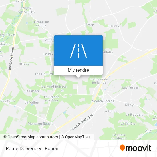 Route De Vendes plan