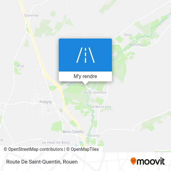 Route De Saint-Quentin plan