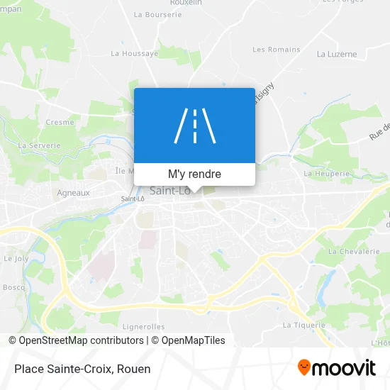 Place Sainte-Croix plan